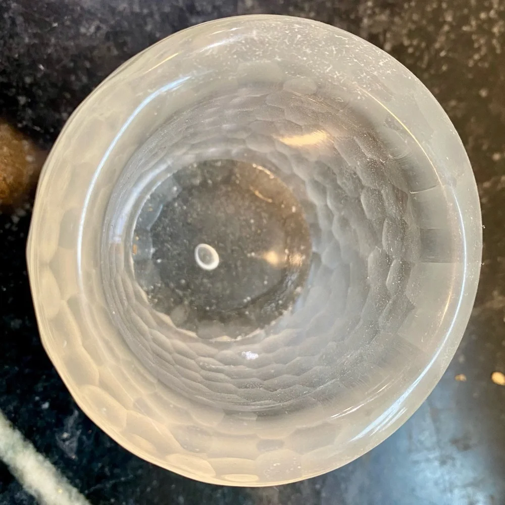 Set of 6 Frosted Tea Light Candle Holders